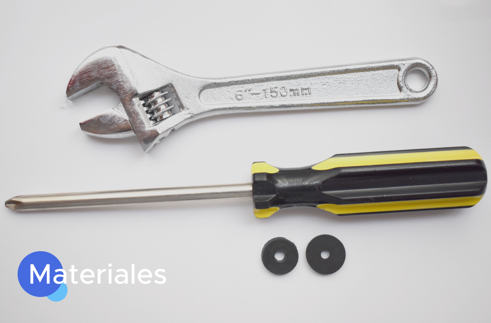 Materiales: Desarmador llave inglesa o española, empaque nuevo