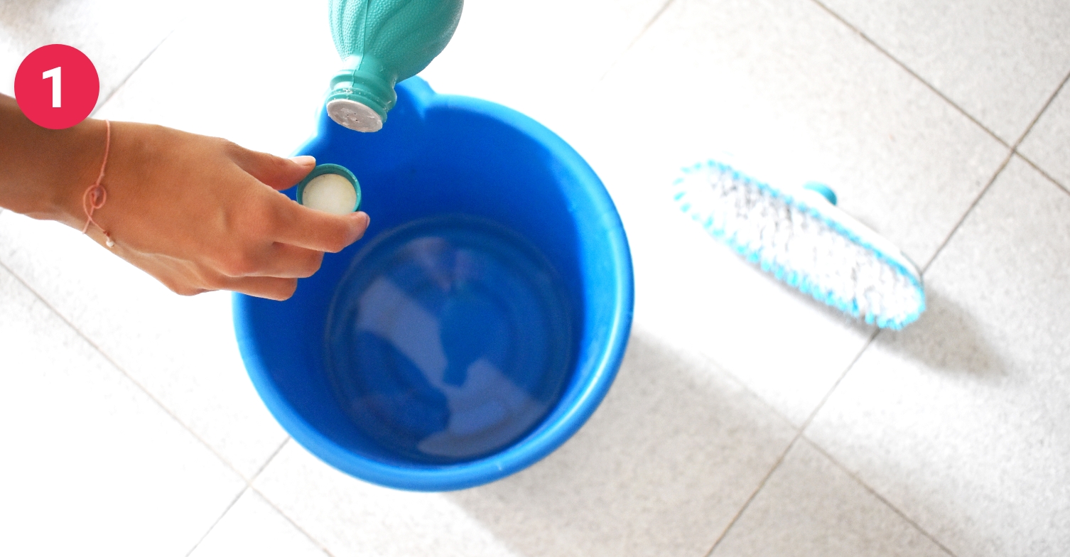 “Para la desinfección el primer paso es preparar una solución conformada por una tapa de cloro por cada litro de agua
