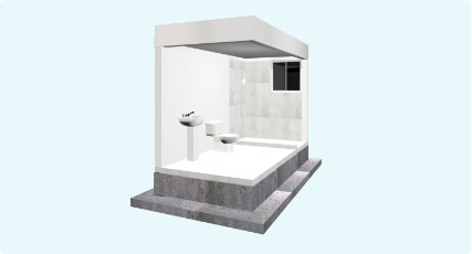 Costo de materiales de construcción de un baño completo